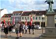 På Køge torv inden afslutning.
