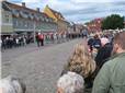 Hesteeskadronen på Køge Torv.