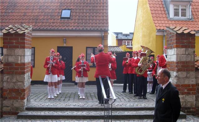Musik ved indgang til Køge Kirke
