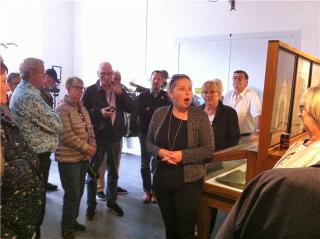 Egholm Museum. Rikke Falck viser rundt