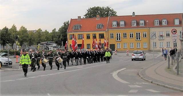 Paradeankomst ved Marinestuen