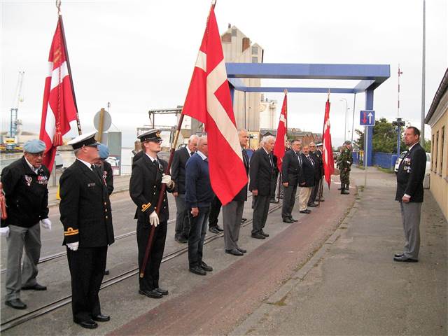 Paradeafslutning ved Marinestuen.
