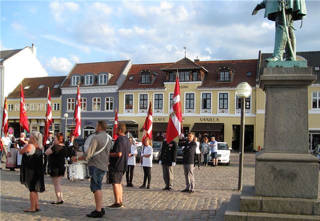 På Køge torv inden afslutning.