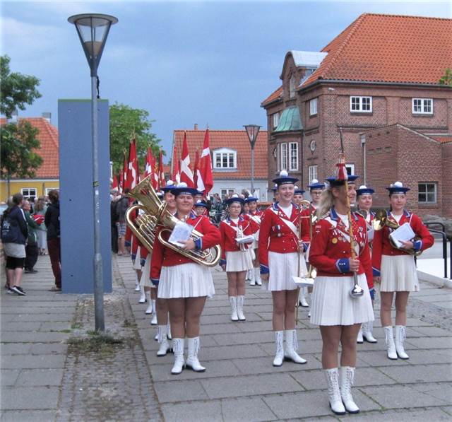 Tamburmajoren ville ikke fotograferes.