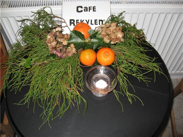 Cafe Rekylen julepyntet