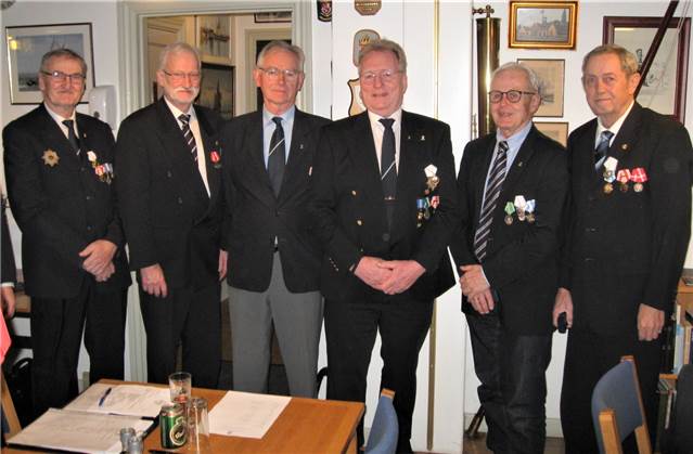 50 års tegn:
Preben Justesen-Jes Peder Møller Jensen-Carl Otto Andersen-Peer Mejsig-Torben Mathiasen-Bjarne Larsen