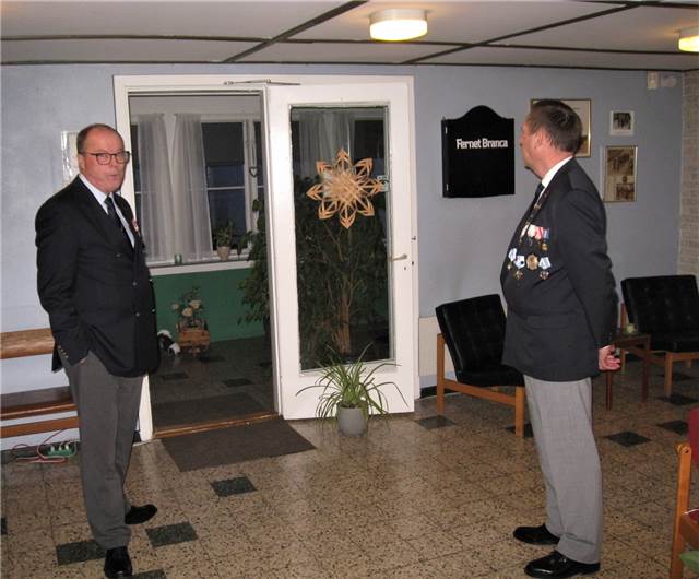 Formanden venter på gæsterne