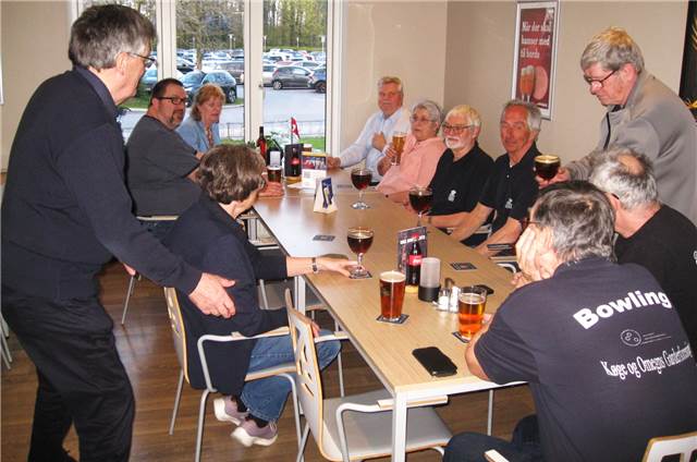 Afslutningshygge i cafeteriet
