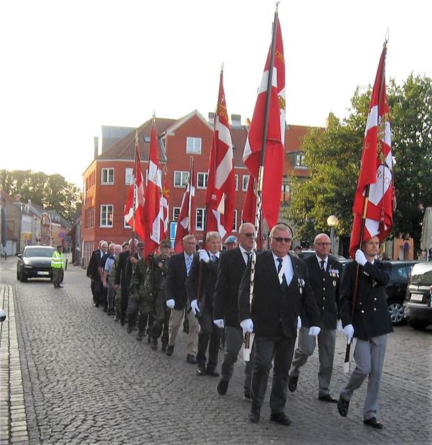 Paraden ved Køge Torv.